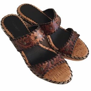 Sonora Strappy Wedge Slide Sandal 9